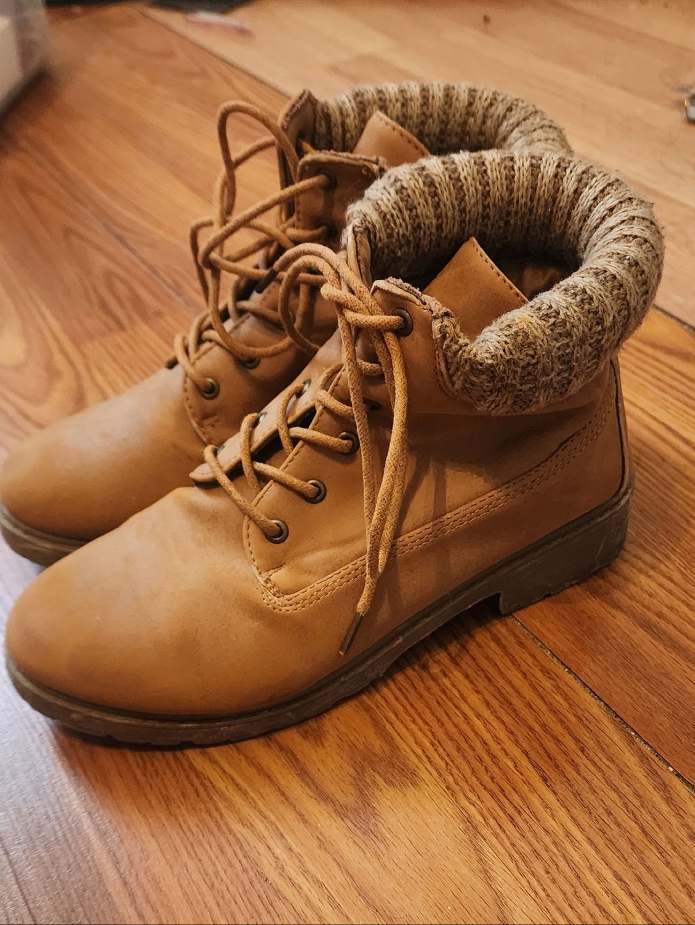 Suede Combat Boots